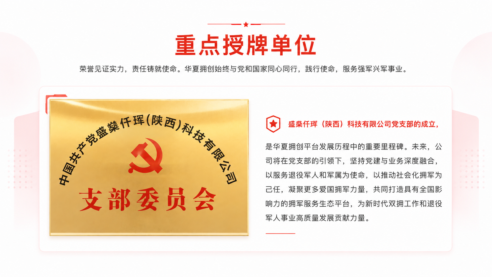 企业党支部资料展示